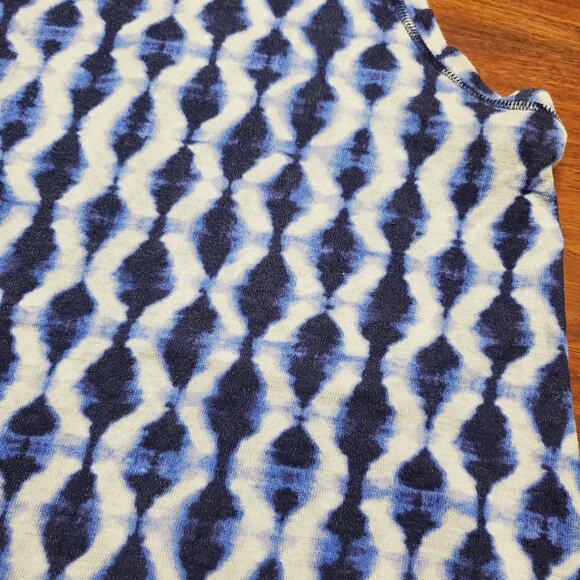 Athleta Breezy Tank Top S Blue Abstract Print Sleeveless Athleisure Women's - Picture 5 of 13